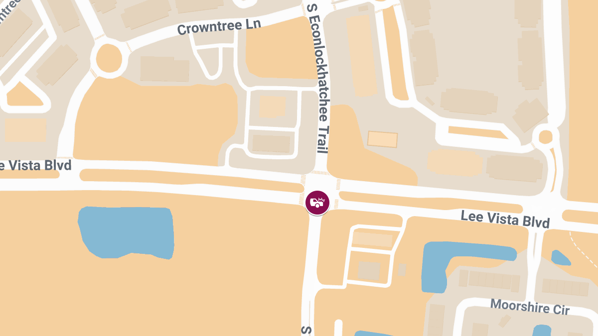 Two-Vehicle Accident with Injuries at S Econlockhatchee Trl and Lee Vista Blvd