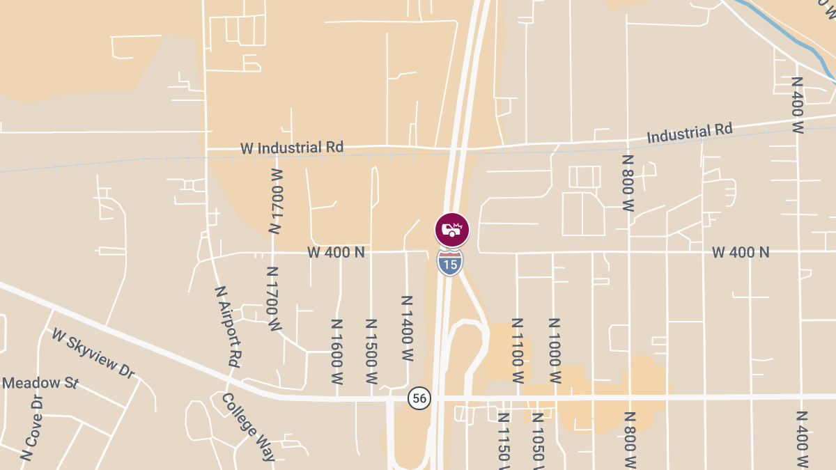 Two-Vehicle Accident with Injuries on I-15 SB Off-Ramp at Exit 62