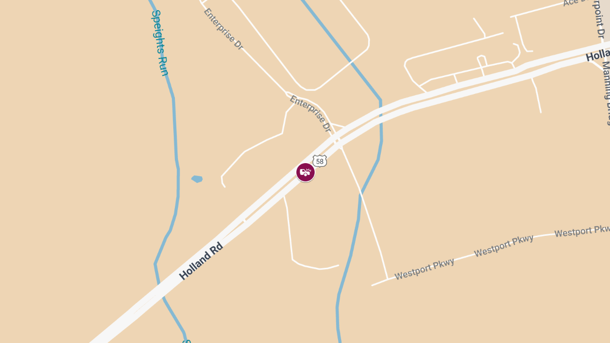 Two-Vehicle Accident with Injuries on Route 58 Near City Line