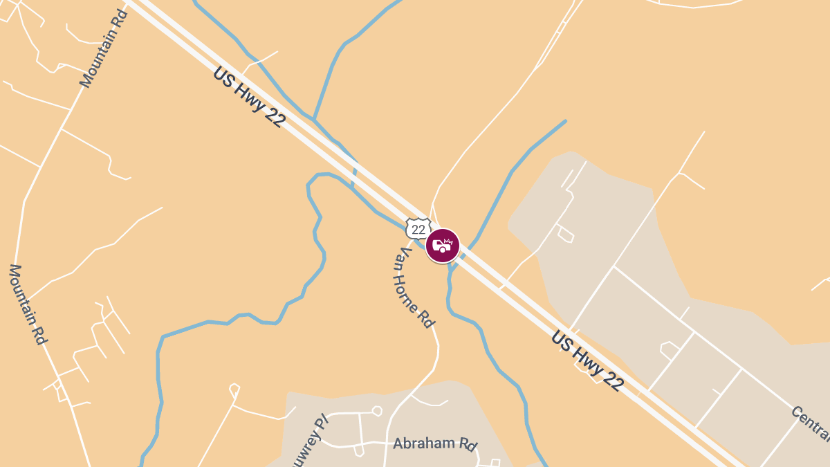 Two-Vehicle Accident with Injuries on Rt 22 EB at Van Horne Rd