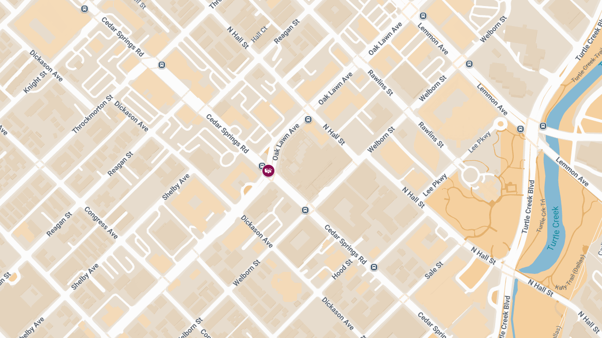 Two-Vehicle Collision With Injuries at Cedar Springs Rd & Oak Lawn Ave