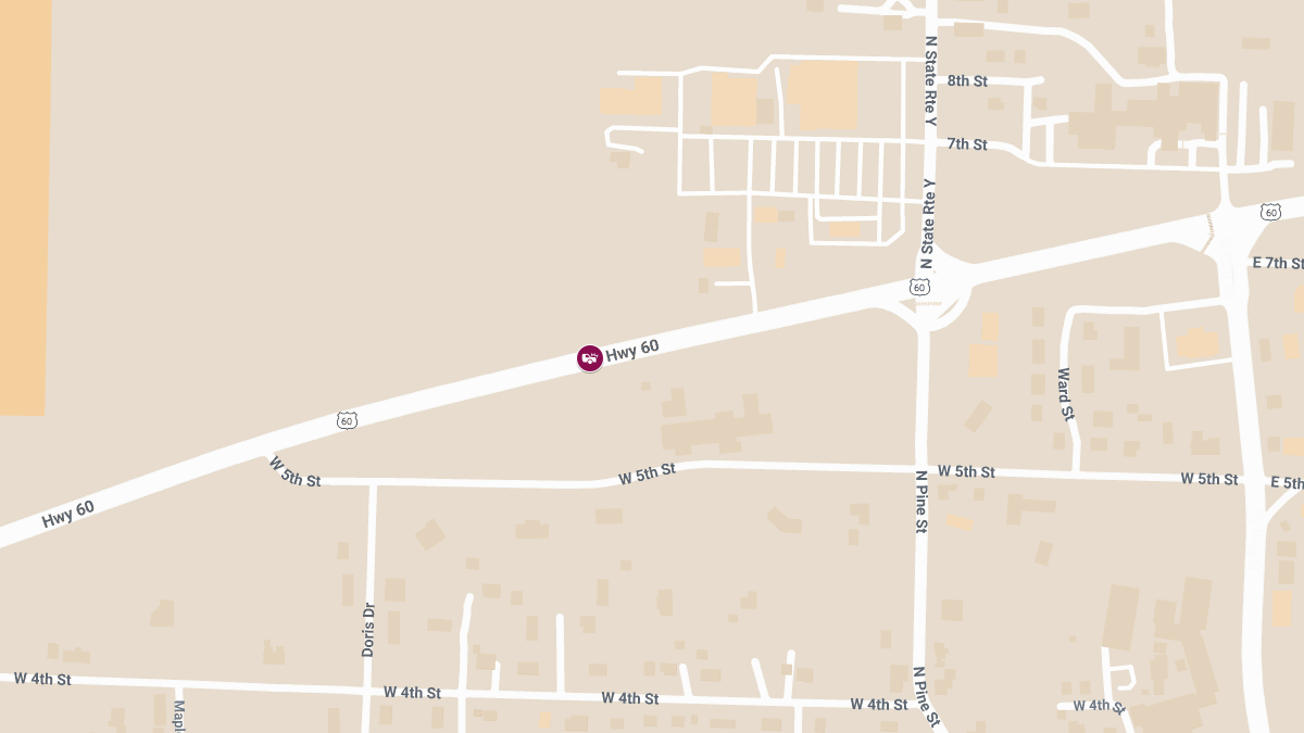 Two-Vehicle Collision With Injuries on US Hwy 60 Near Mountain View