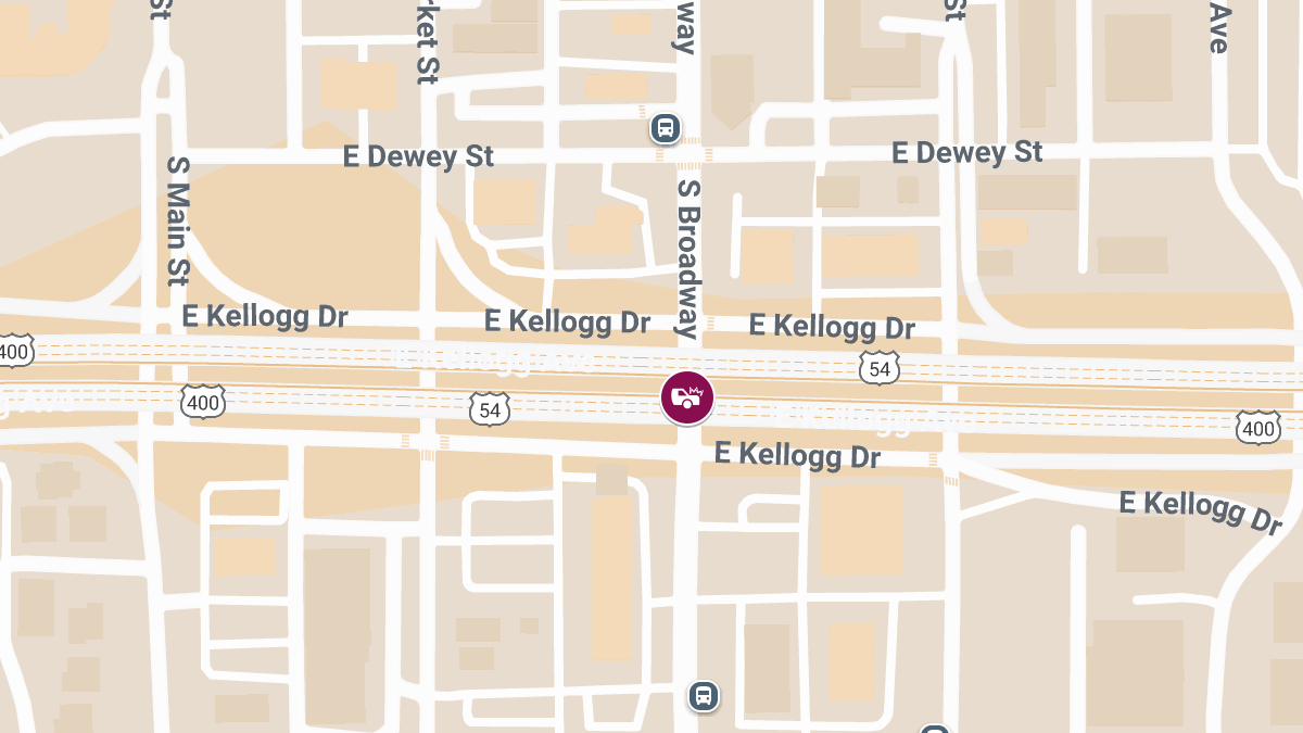 Two-Vehicle Collision at E Kellogg St & S Broadway Causes Injuries