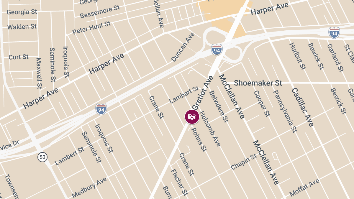 Two-Vehicle Crash With Injuries on Gratiot Ave