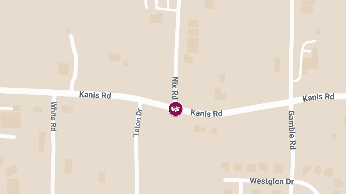 Two-Vehicle Crash at Kanis Rd & Nix Rd Causes Injuries