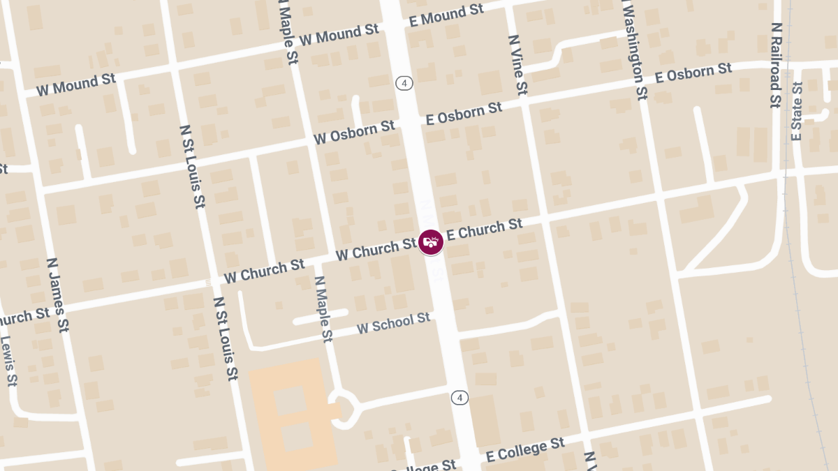 Two-Vehicle Crash at Market St & Church St Causes Injuries