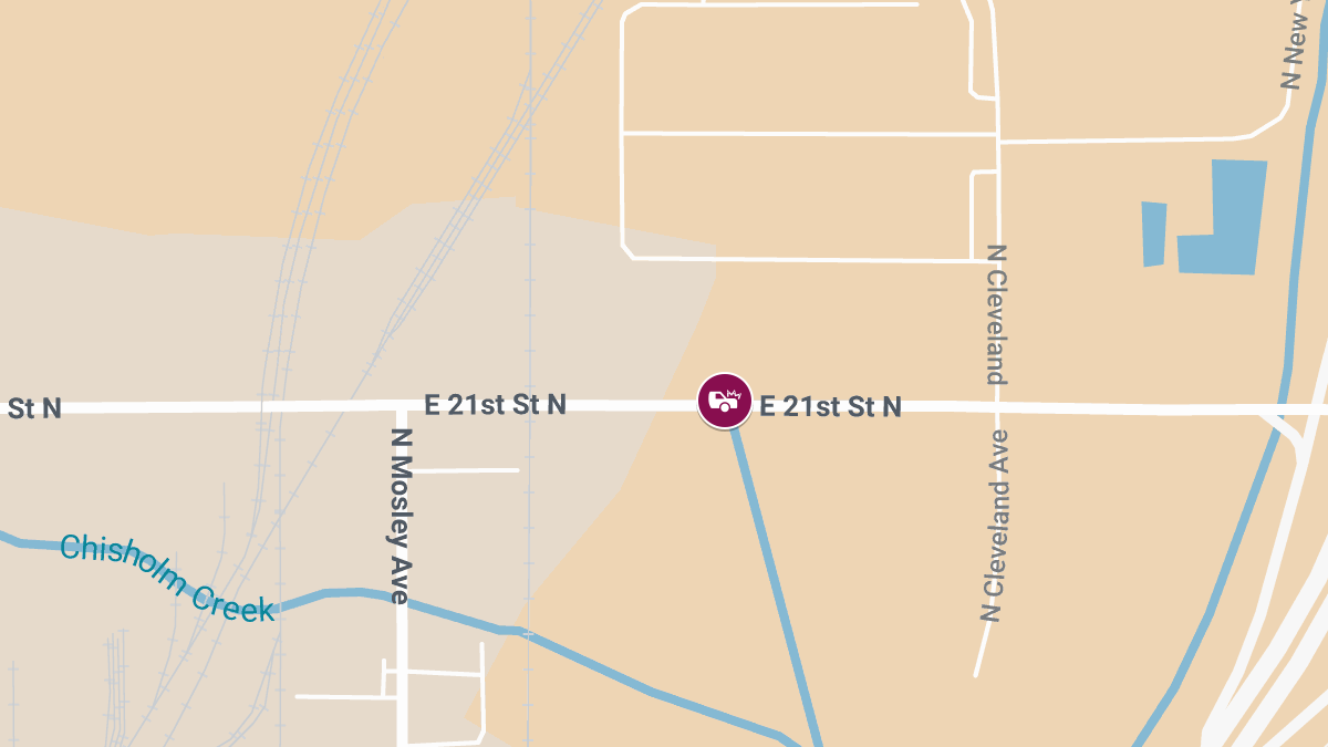Two-Vehicle Crash with Injuries Near Love’s Travel Stop on E 21st St N