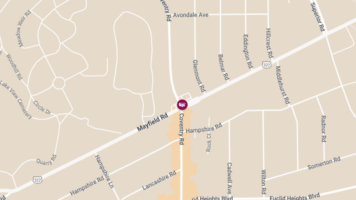 Two-Vehicle Crash with Injuries at Mayfield Rd & Coventry Rd