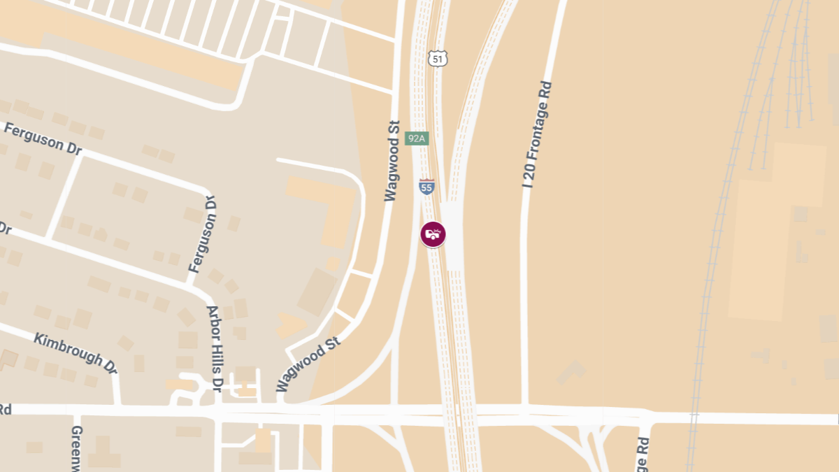Two-Vehicle Crash with Injuries on I-55 SB Near McDowell Rd