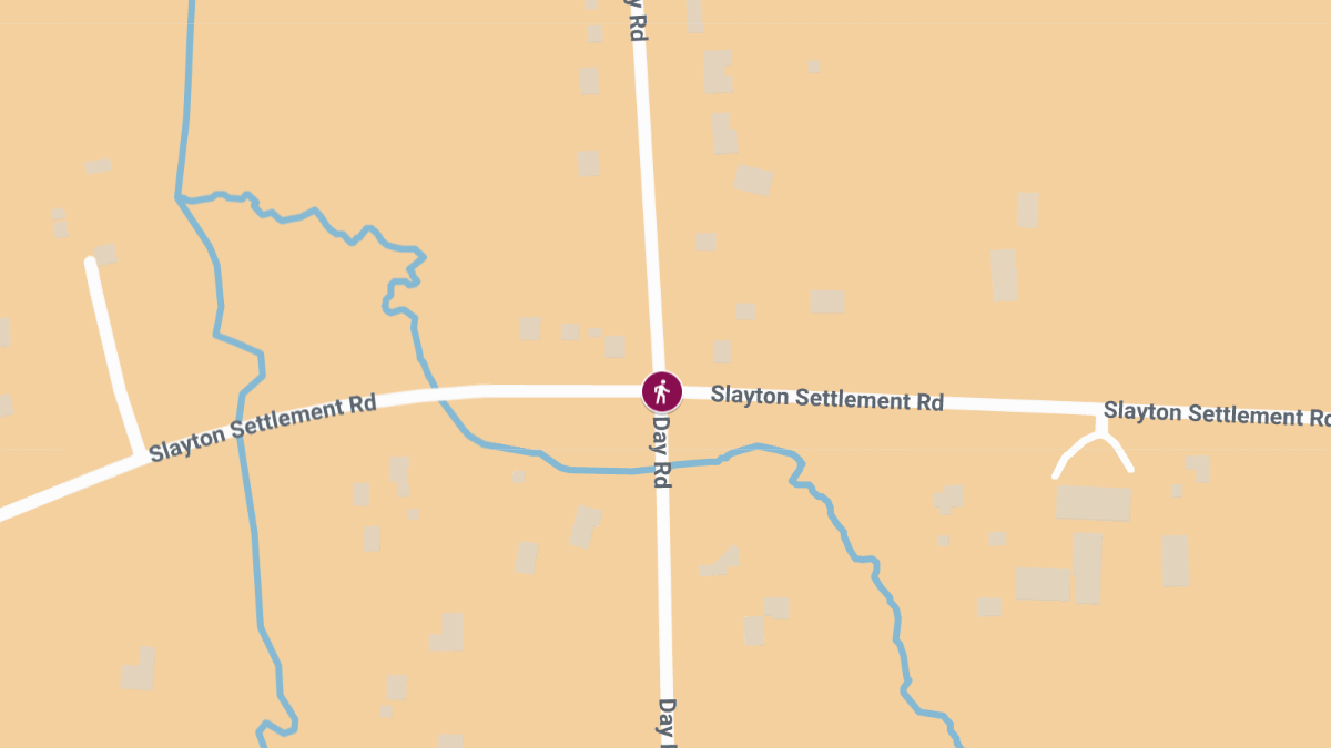 Two-Vehicle Hit-and-Run Crash with Injuries at Day Rd & Slayton Settlement Rd