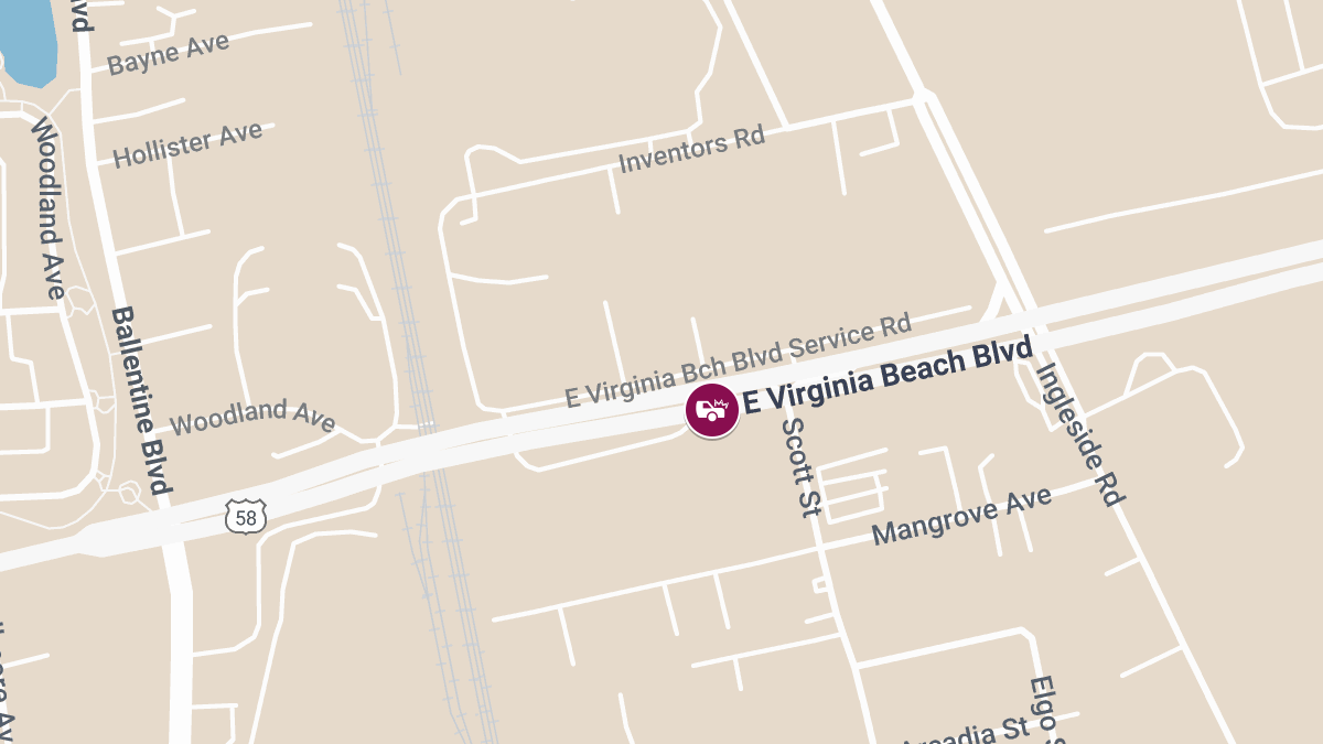 Two-Vehicle Injury Collision on E Virginia Beach Blvd