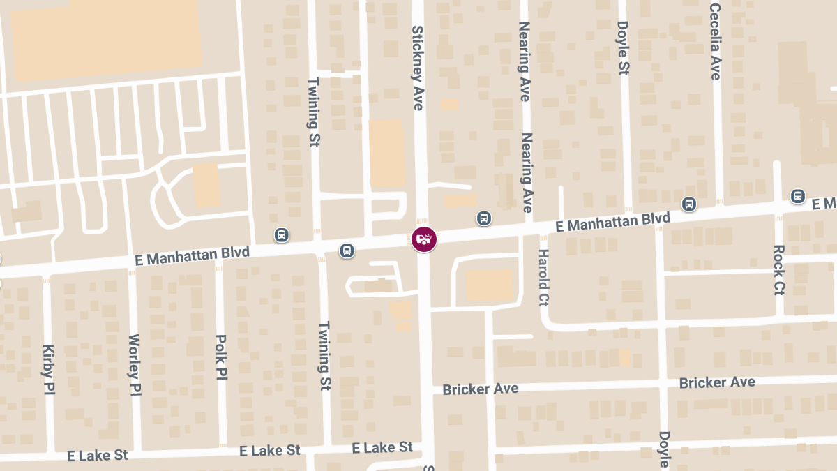 Two-Vehicle Injury Crash Reported at E Manhattan Blvd & Stickney Ave