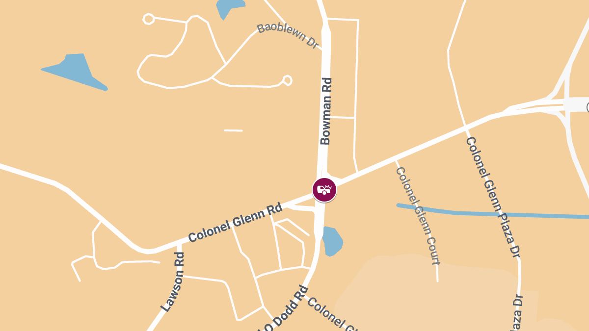 Vehicle Accident With Injuries at Colonel Glenn Rd & Bowman Rd