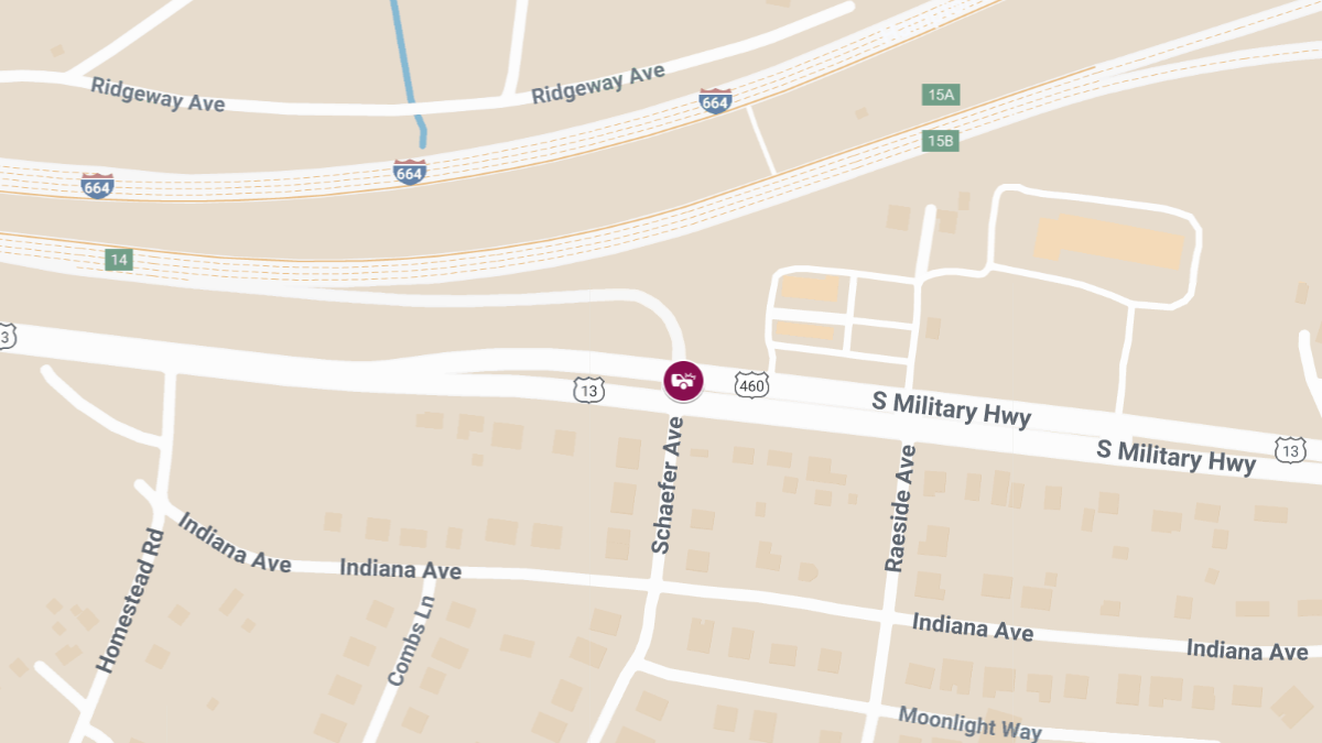 Vehicle Accident with Entrapment on S Military Hwy at Schaefer Ave