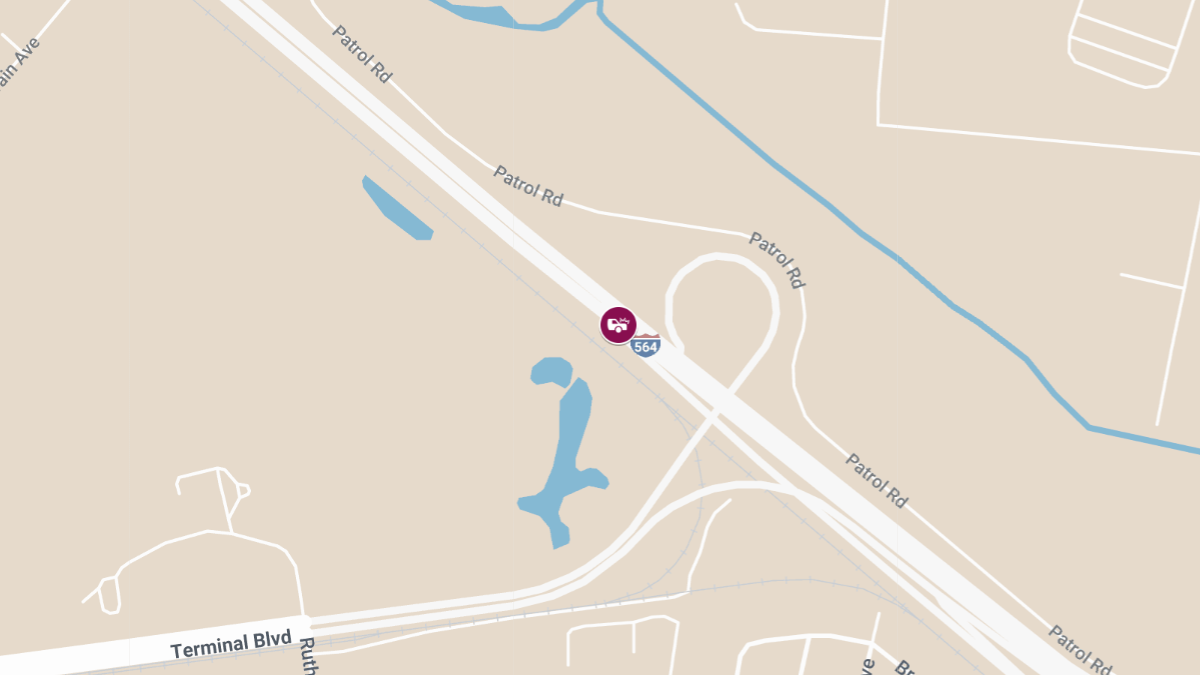 Vehicle Accident with Injuries on Route 564 at Terminal Blvd
