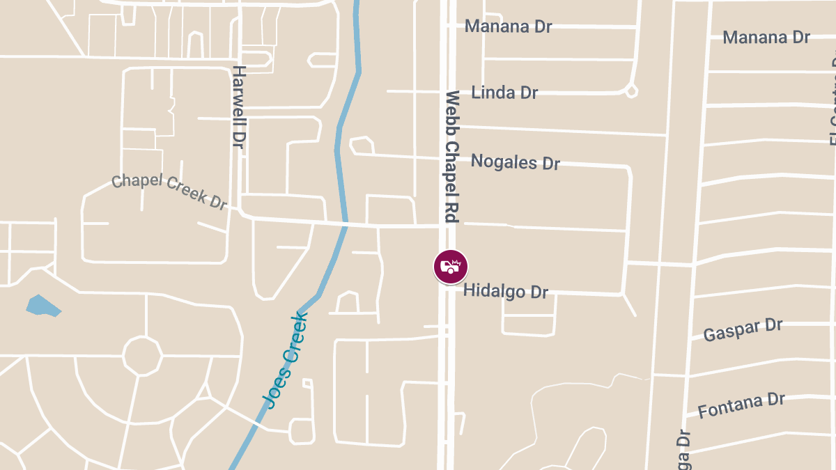 Vehicle Collision With Injuries Reported at Webb Chapel Rd & Hidalgo Dr