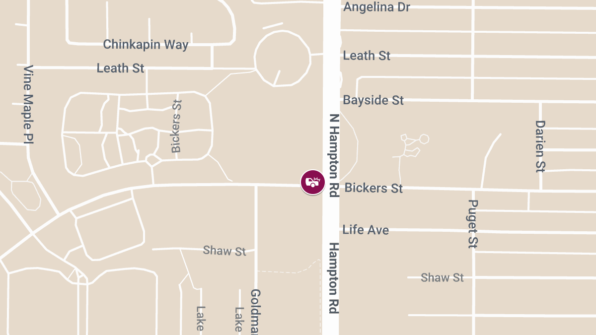 Vehicle Collision with Injuries at Bickers St & N Hampton Rd