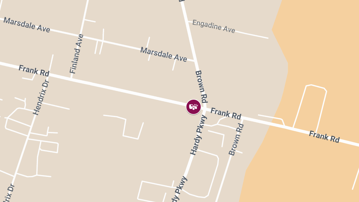 Vehicle Collision with Injuries at Frank Rd and Brown Rd