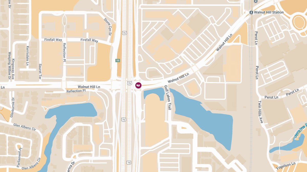 Vehicle Collision with Injuries at N Central Expy & Walnut Hill Ln