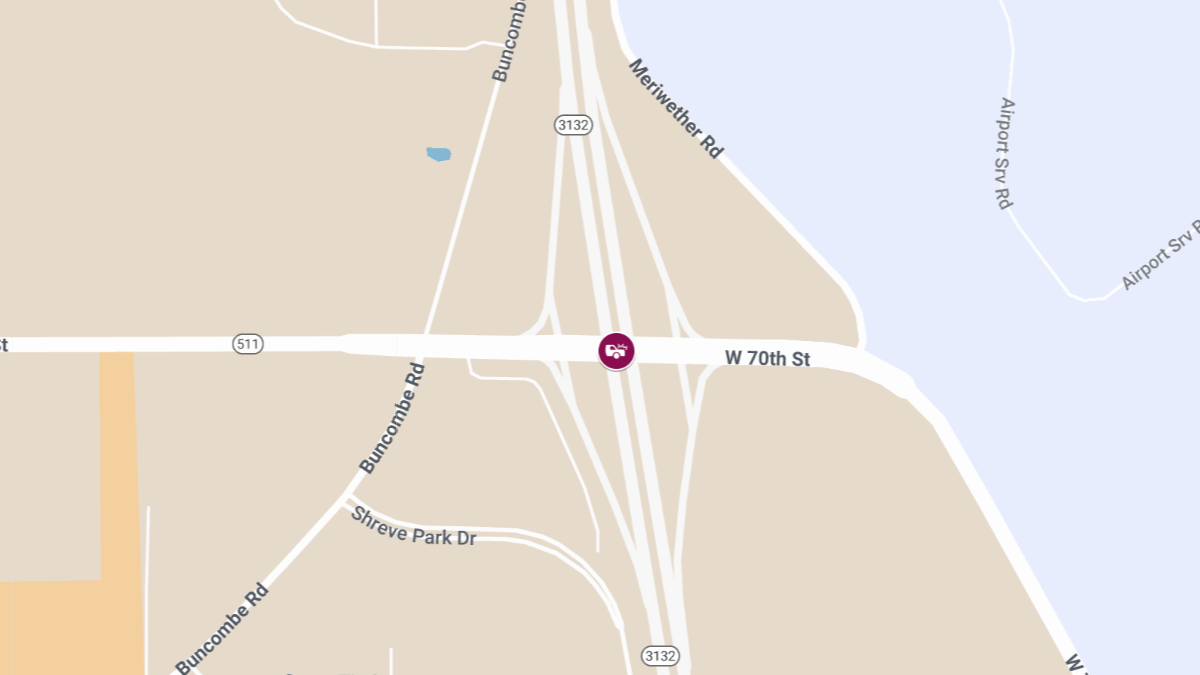 Vehicle Collision with Injuries at W 70th St & Terry Bradshaw Passway