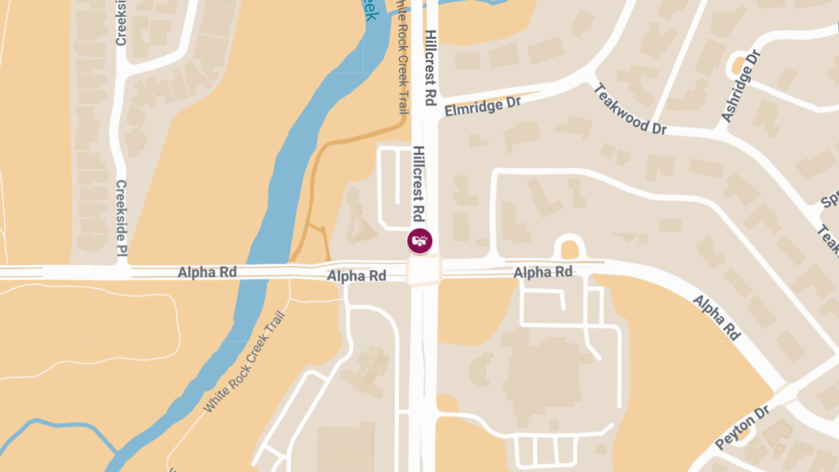 Vehicle Collision with Injuries on Hillcrest Rd 