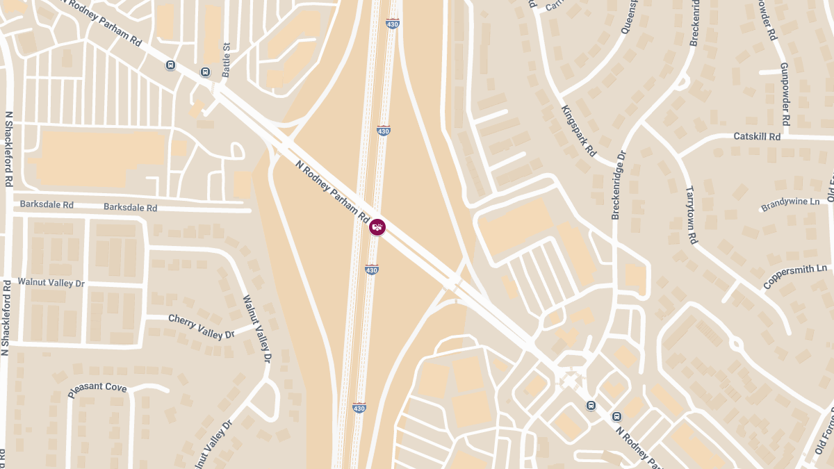Vehicle Crash With Injury Reported Near N Rodney Parham Rd Exit on I-430