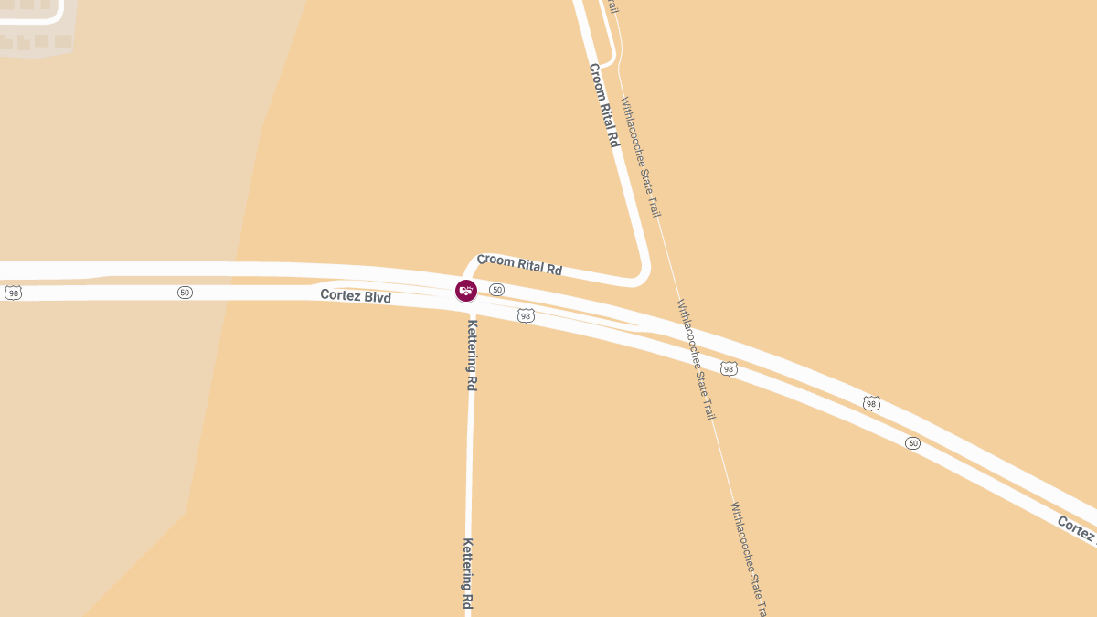 Vehicle Crash with Injuries and Roadblock at Cortez Blvd and Croom Rital Rd (1)