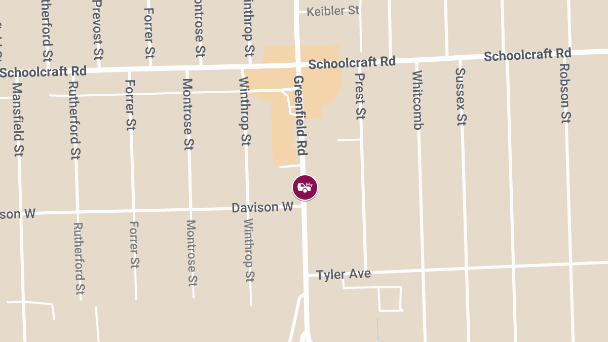 Vehicle Crash with Injuries at Greenfield Rd & W Davison St
