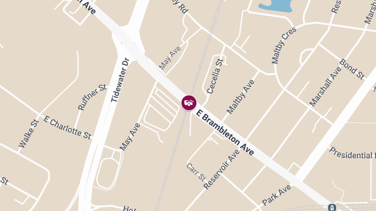 Vehicle Crash with Injuries on E Brambleton Ave