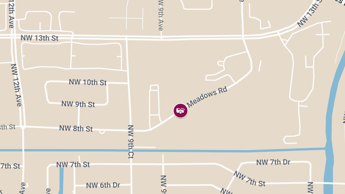 Woman Injured in Apparent Crash on Meadows Rd