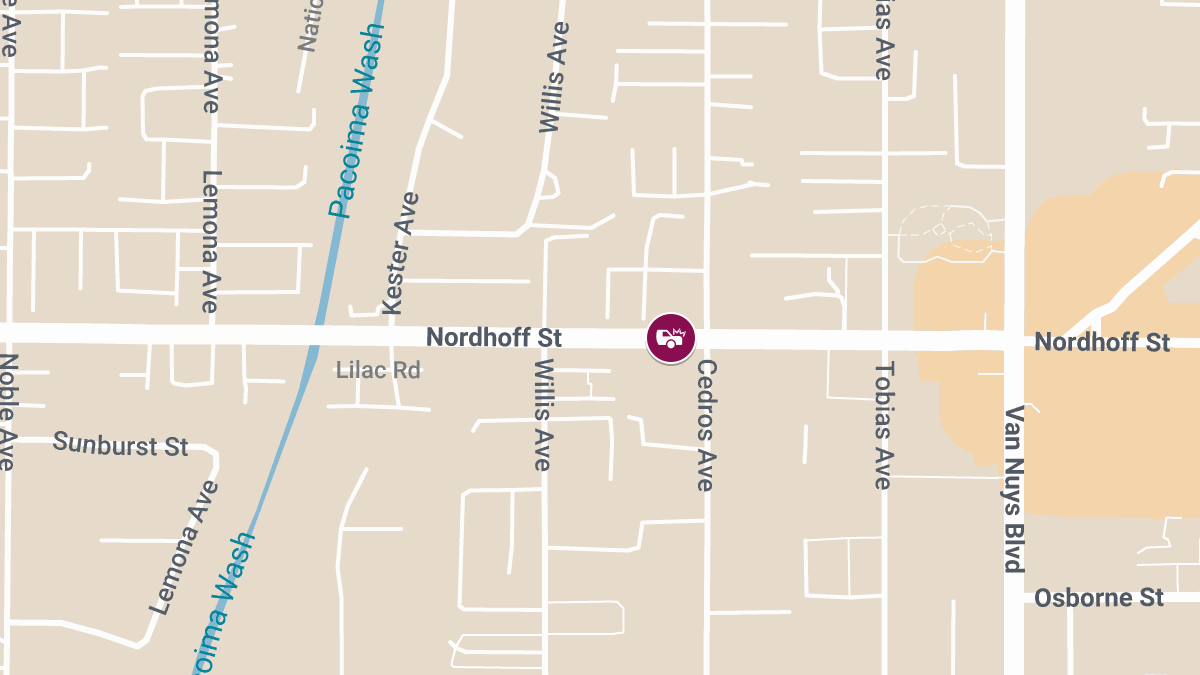Woman Injured in Collision at Nordhoff St & Cedros Ave