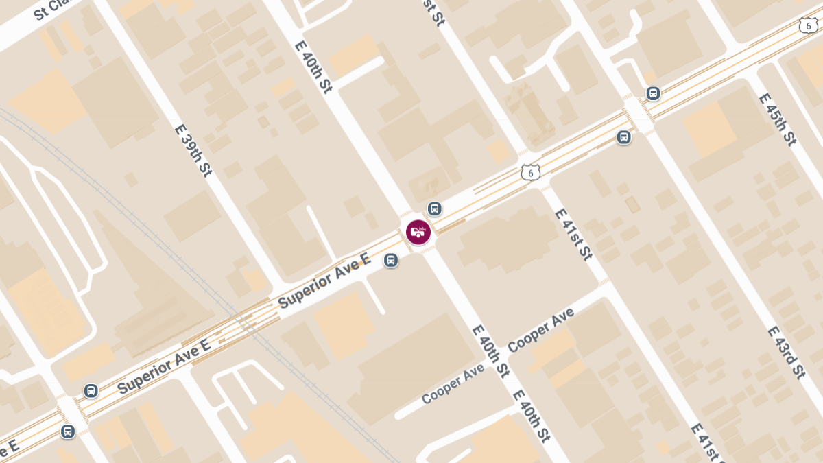 Woman Injured in Rollover Collision at Superior Ave and E 40th St