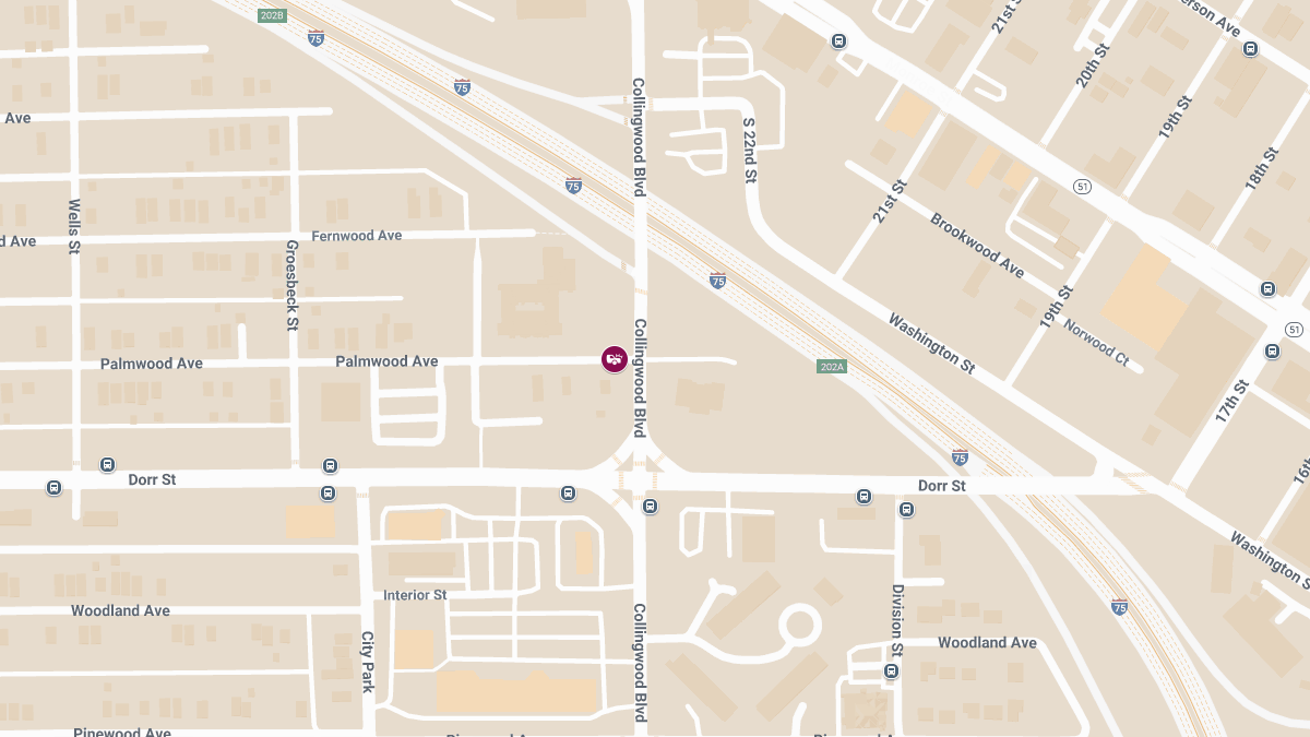 Woman Injured in Two-Vehicle Crash at Collingwood Blvd & Palmwood Ave