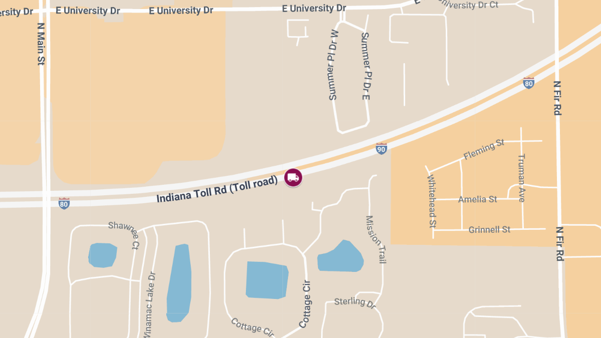 Woman Killed, Passenger Injured in Box Truck Rollover on Indiana Toll Rd