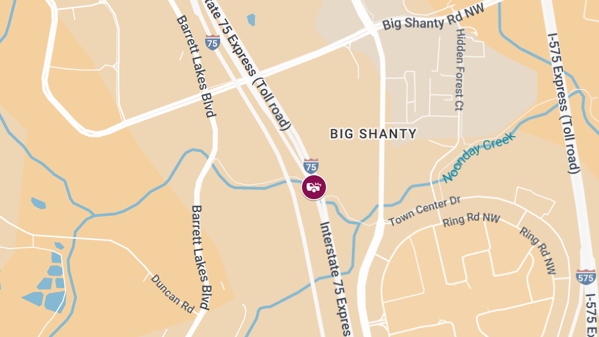Wrong-Way Crash on Northwest Corridor Near Big Shanty Rd Causes Injuries