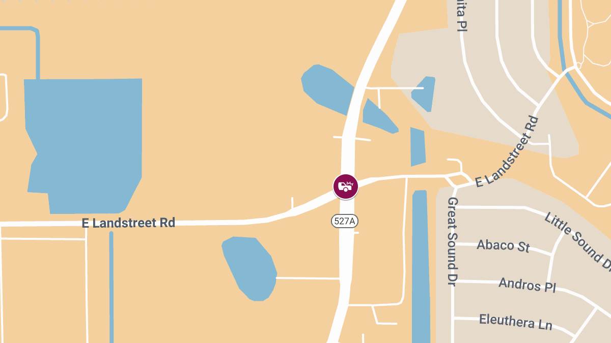 Injury Accident Reported at Boggy Creek Rd and E Landstreet Rd