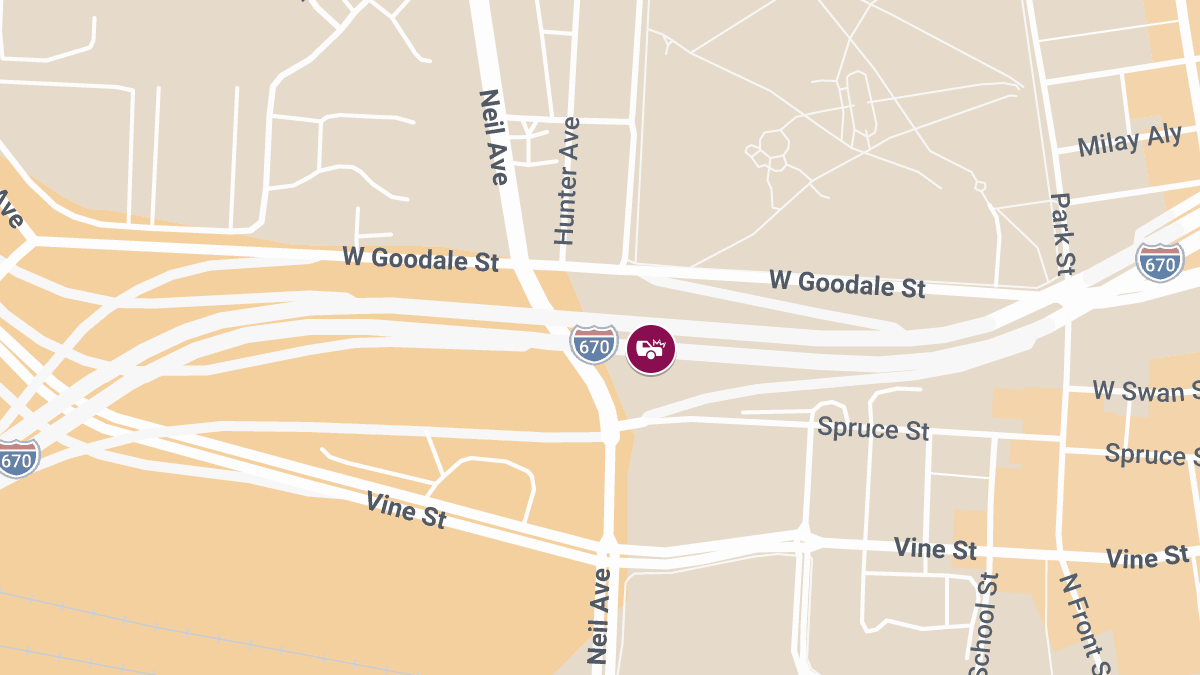 – Injuries Reported in Crash on I-670 W Near W Goodale St