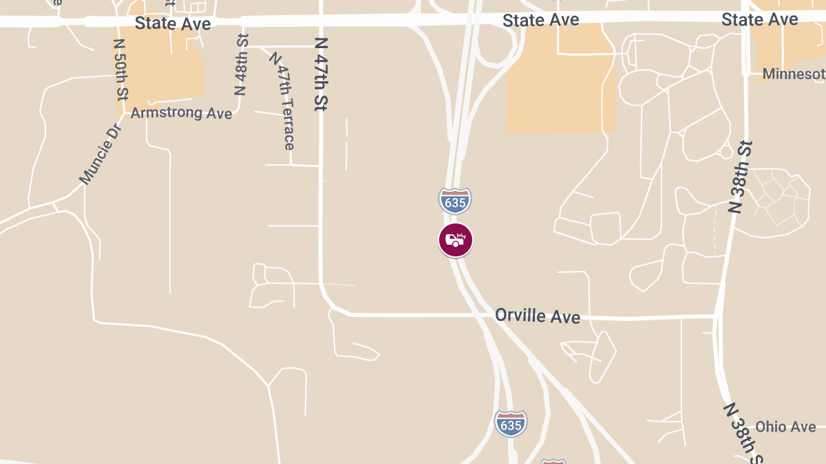 – Injury Accident on I-635 Near I-70 Involving Two Vehicles