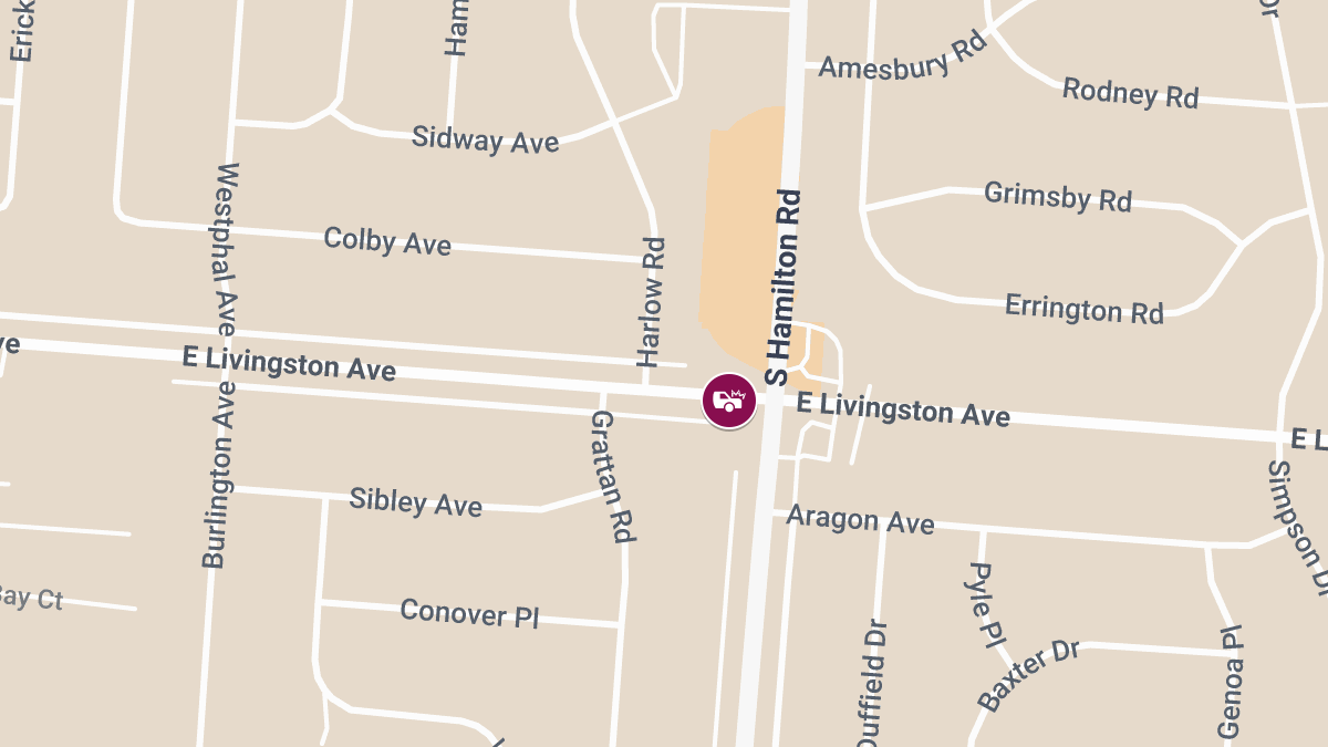 – Injury Collision at E Livingston Ave & S Hamilton Rd