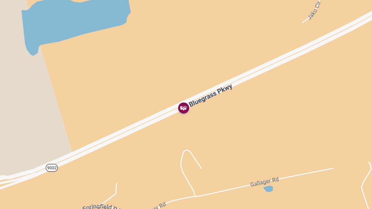 1 Injured in Fiery 2-Truck Crash on Bluegrass Pkwy