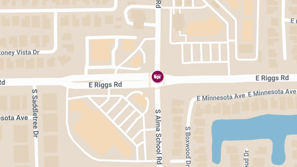 1 Killed, 1 Seriously Injured in Crash at Alma School Rd & Riggs Rd