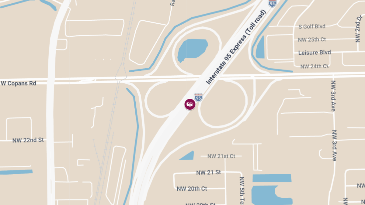 2 Killed, 4 Injured in Crash on I-95 Near Copans Rd