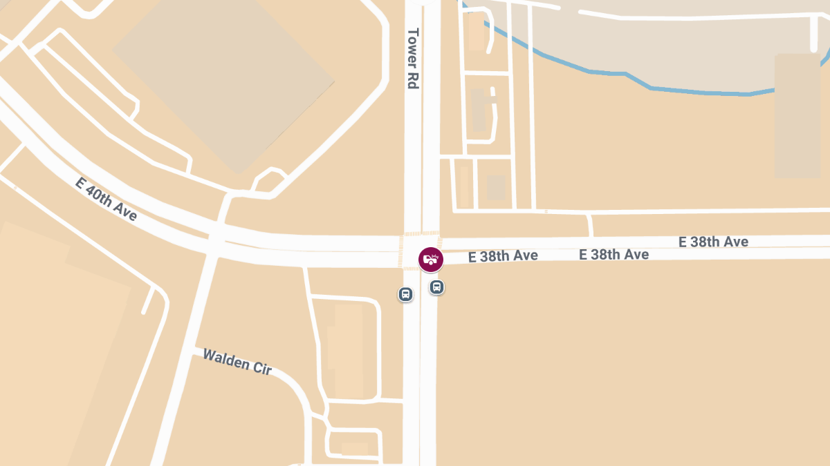 23-Year-Old Woman Injured in Crash at N Tower Rd & E 38th Ave