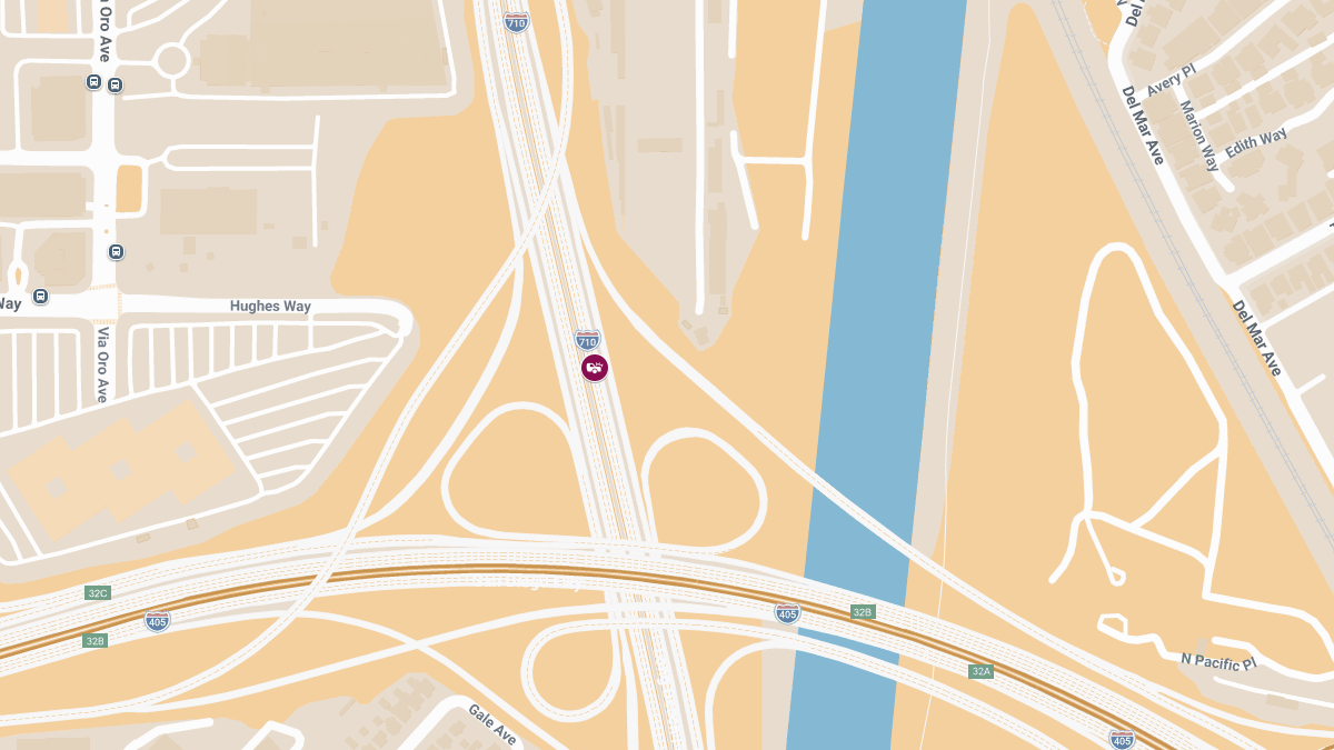 3-Vehicle Injury Crash on NB 710 Near 405