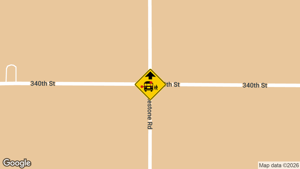 340th Road just east of Sunflower Road