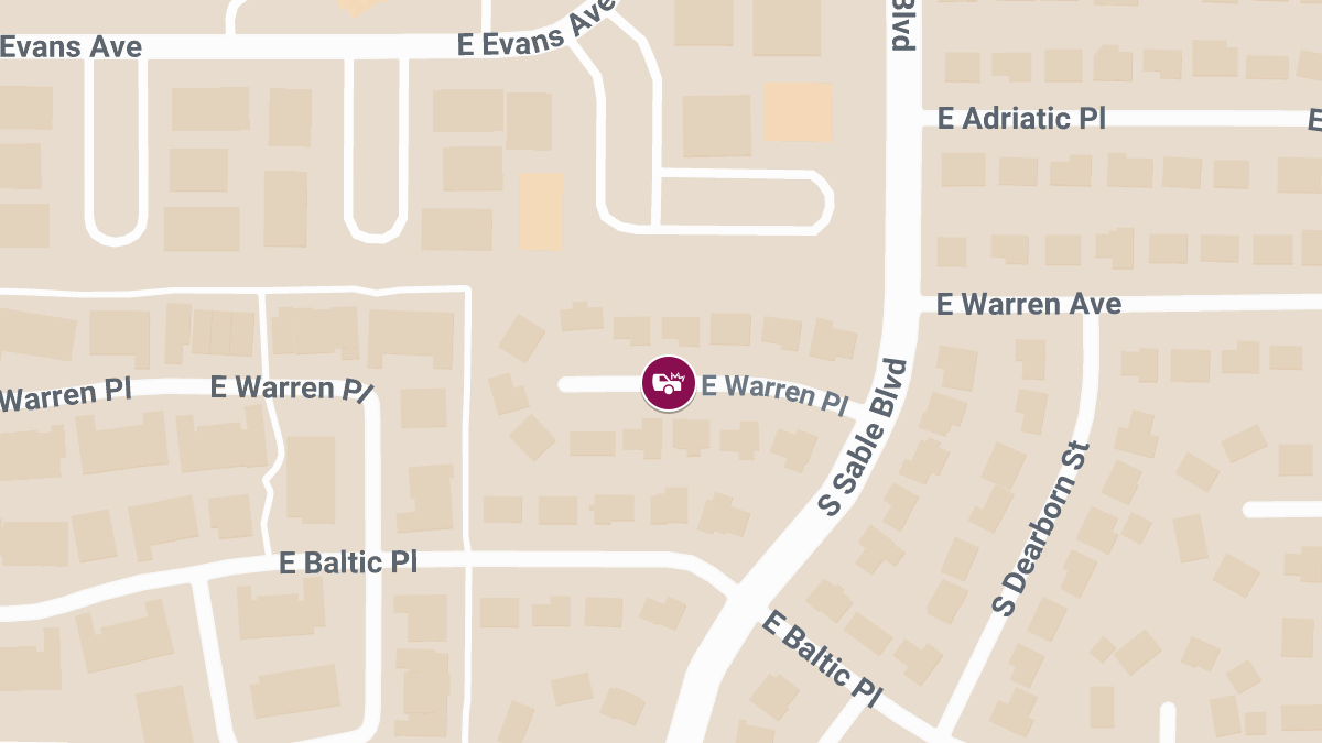 4 Injured in Crash at S Sable & E Warren