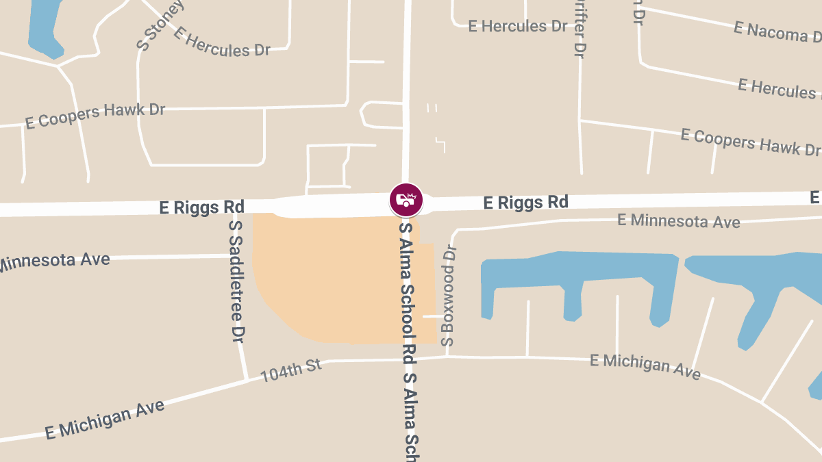 5 Injured in Crash at Alma School Rd and Riggs Rd