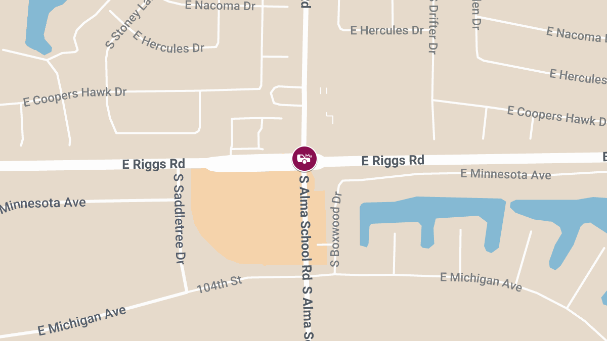 5 Injured in Crash at Riggs Rd & Alma School Rd