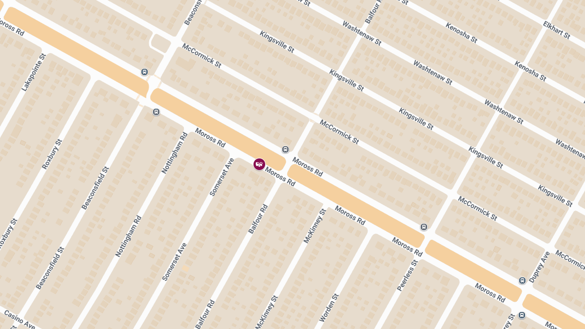 Accident With Injuries Near Moross Rd