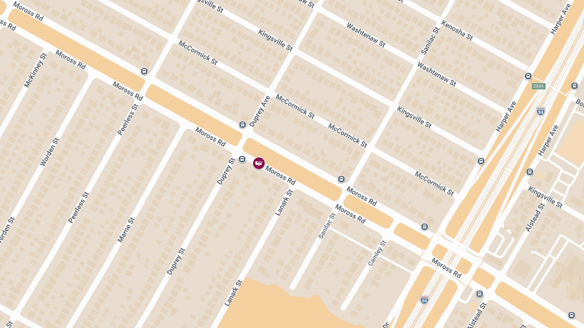 Accident With Injuries Near Moross Rd